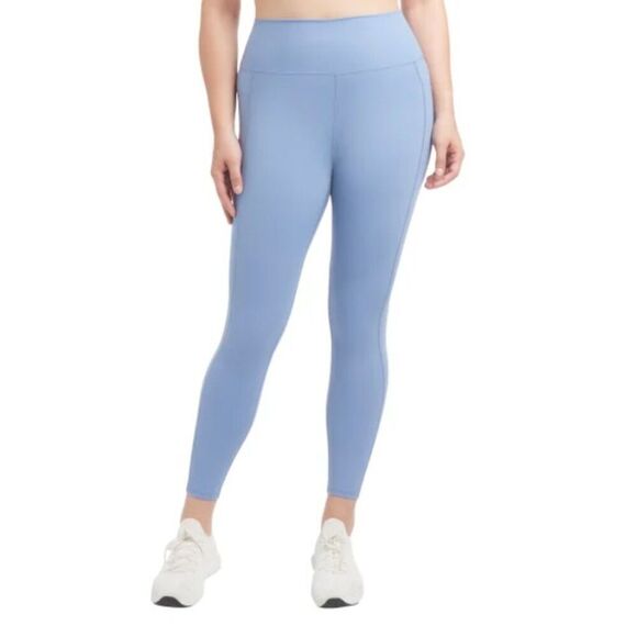 DANSKIN High Waist Leggings Tights Sz XL (16) High Rise Infinity Blue Purple NWT - Picture 3 of 11